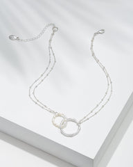 Tommy Bahama | Island Essence Double Loop Bamboo Necklace / Silver