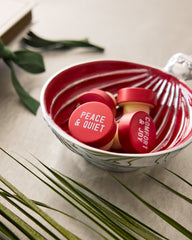 Tommy Bahama | Red Ornament Candy Dish / Red