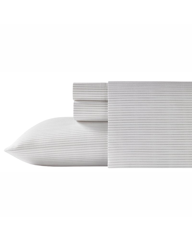 Tommy Bahama | Paloma Stripe 4-Piece King Sheet Set / Grey