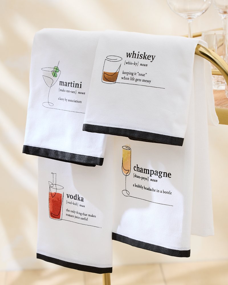 Tommy Bahama | Champagne Bar Towel / White