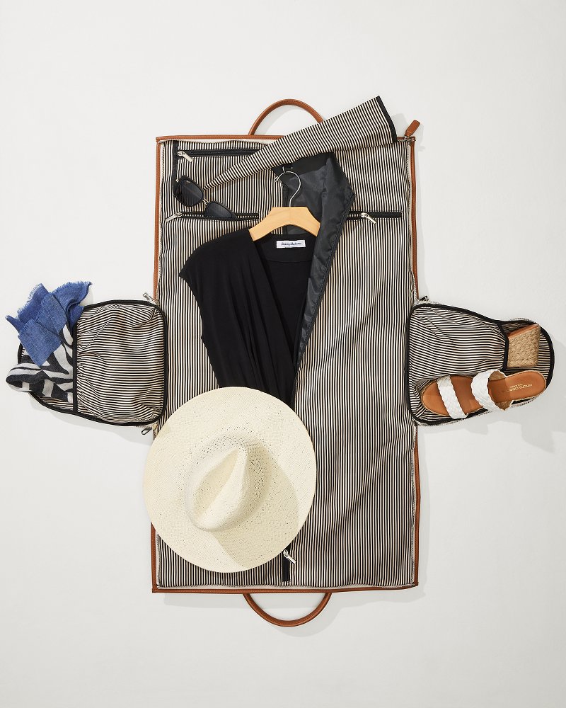 Tommy Bahama | Siena Tan 2-in-1 Garment Duffel Bag / Chestnut