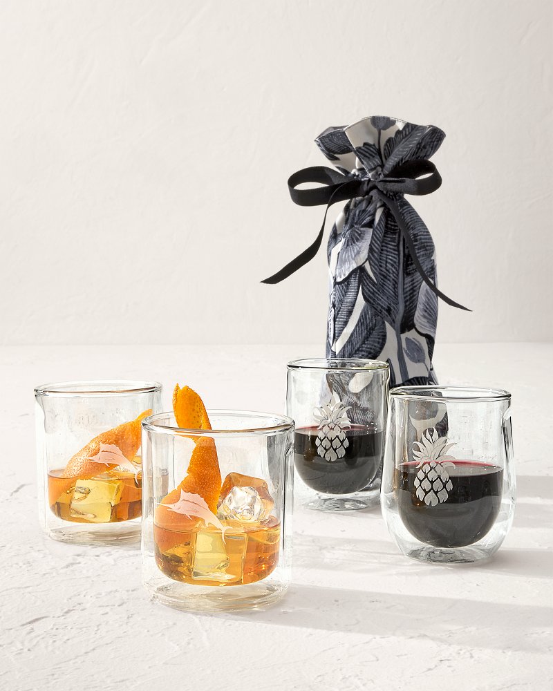 Tommy Bahama | Corkcicle® Stemless Wine Glass - Set of 2 / Clear