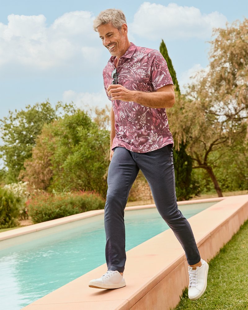 Tommy Bahama | Big & Tall On Par IslandZone® Flat-Front Pants / Belmont Blue