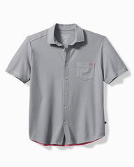 Tommy Bahama | Big & Tall Emfielder IslandZone® Knit Short-Sleeve Shirt / Iced Slate
