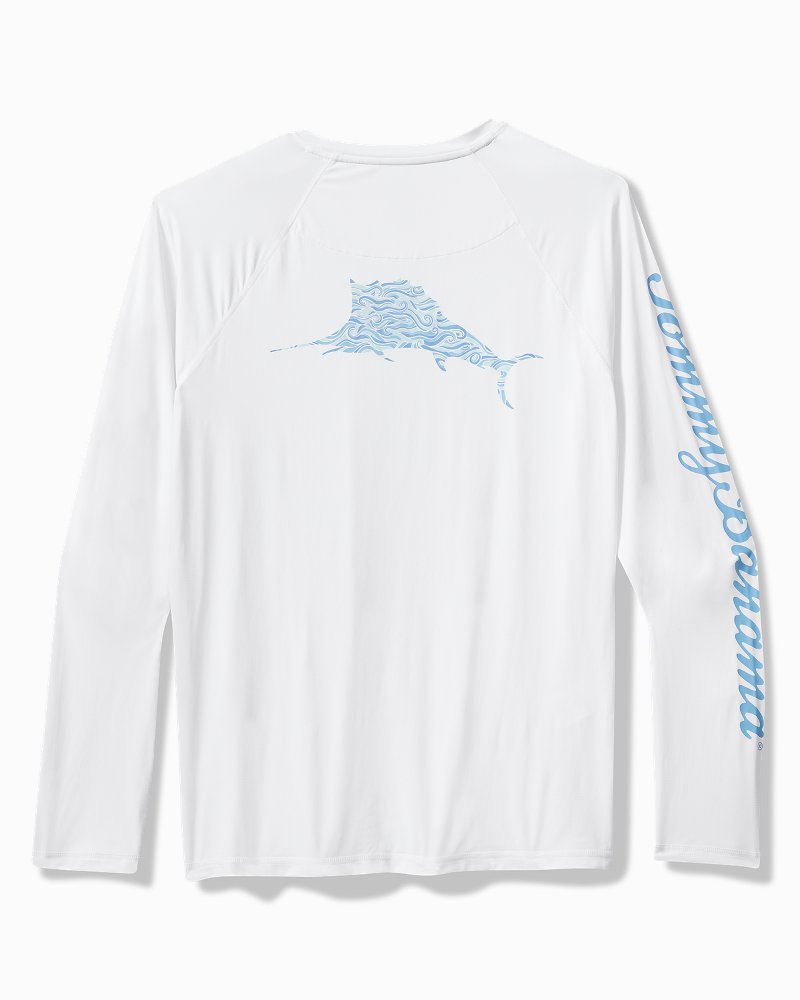 Tommy Bahama | Big & Tall Chill Time Surf IslandZone® Rash Guard / White