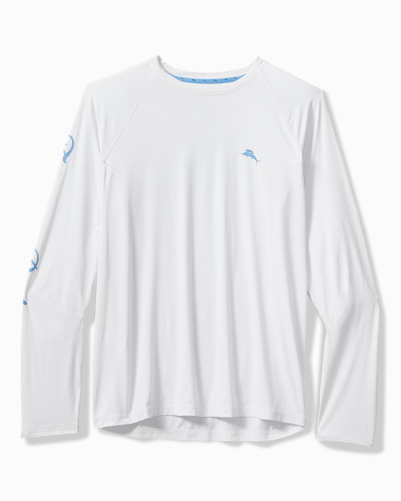 Tommy Bahama | Big & Tall Chill Time Surf IslandZone® Rash Guard / White