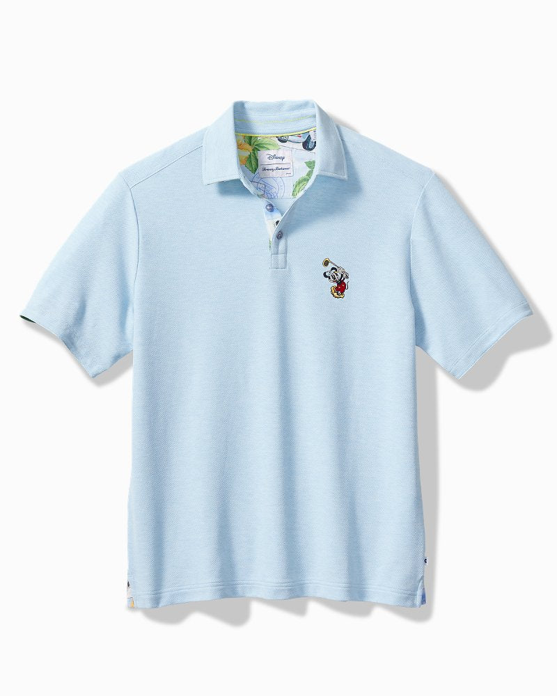 Tommy Bahama | Big & Tall Disney Postcard to Paradise Five O'Clock Polo / Light Sky Hthr