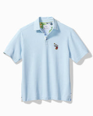 Tommy Bahama | Big & Tall Disney Postcard to Paradise Five O'Clock Polo / Light Sky Hthr