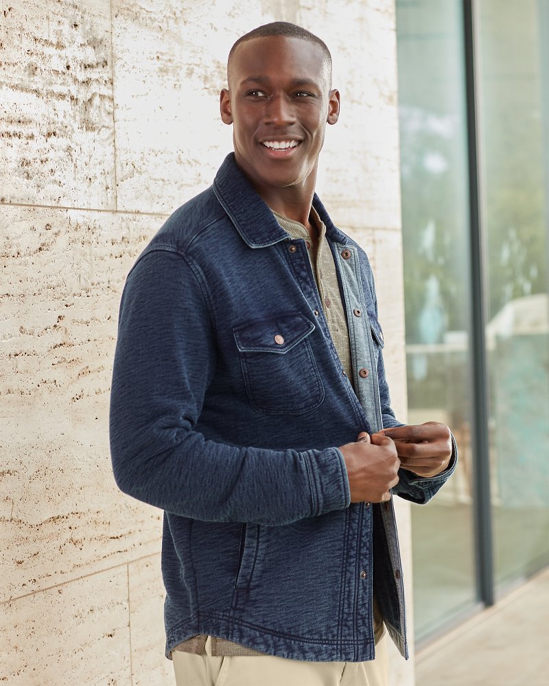 Tommy Bahama | Big & Tall Indigo Paradise CPO Shirt Jacket / Indigo
