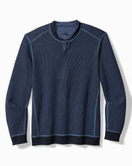 Tommy Bahama | Big & Tall Flip Coast Reversible Abaco Sweatshirt / Blue Note Heather