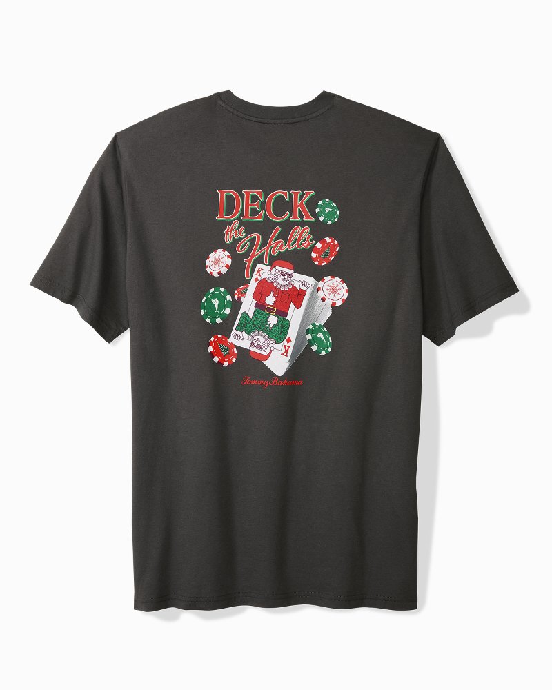 Tommy Bahama | Big & Tall Deck the Halls Graphic T-Shirt / Coal
