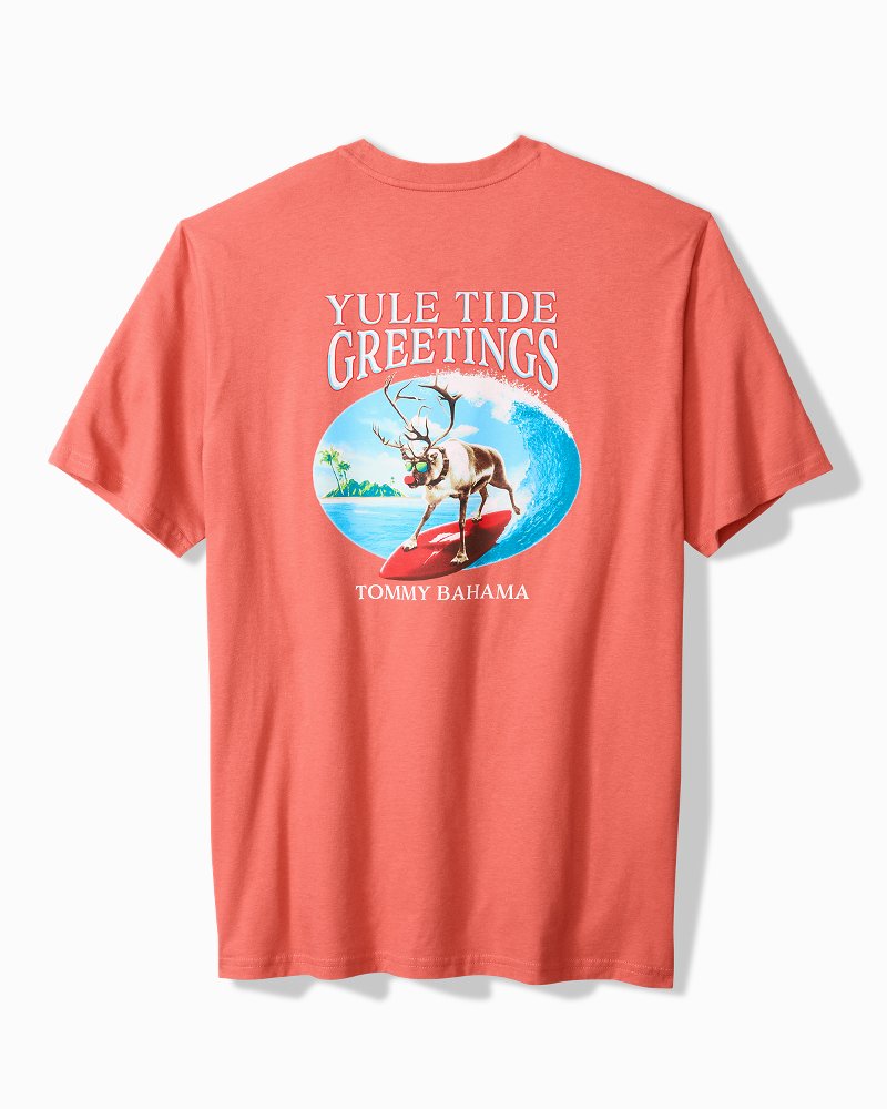 Tommy Bahama | Big & Tall Yule Tide Greetings Graphic T-Shirt / Red Ginger