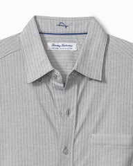 Tommy Bahama | Big & Tall San Lucio Studio Stripe Knit Stretch Shirt / Dark Slate