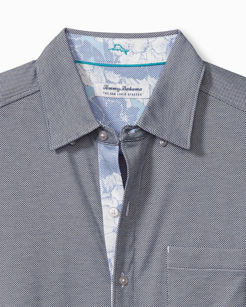 Tommy Bahama | Big & Tall San Lucio Cali Blooms Happy Hour Knit Stretch Shirt / Bering Blue