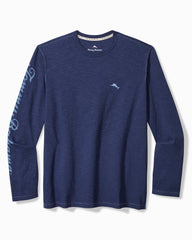 Tommy Bahama | Big & Tall Azul Palms Long-Sleeve Lux T-Shirt / Island Navy