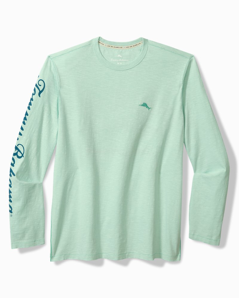 Tommy Bahama | Big & Tall Marlin Mirage Lux Long-Sleeve T-Shirt / Light Caribbean Tile