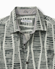 Tommy Bahama | Big & Tall Boardwalk Blues Silk Camp Shirt / Carbon Grey