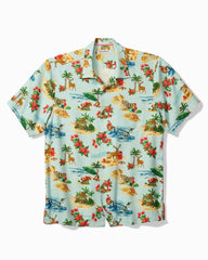 Tommy Bahama | Big & Tall Santa Shores Silk Camp Shirt / Light Sky