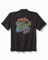 Tommy Bahama | Big & Tall Vegas State of Mind Silk Camp Shirt / Black
