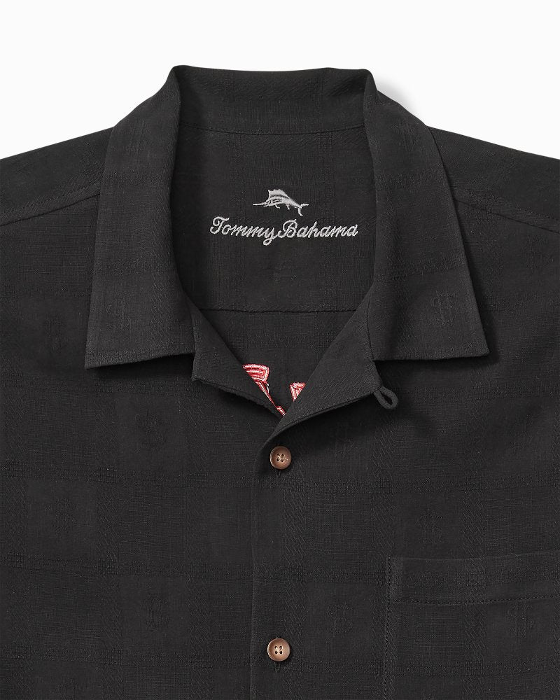 Tommy Bahama | Big & Tall Vegas State of Mind Silk Camp Shirt / Black