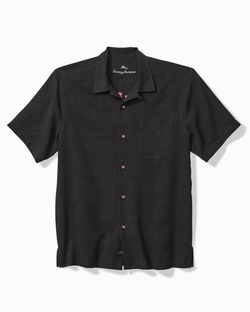 Tommy Bahama | Big & Tall Vegas State of Mind Silk Camp Shirt / Black