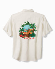 Tommy Bahama | Big & Tall Surf the Yule Tide Silk Camp Shirt / Continental