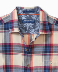 Tommy Bahama | Big & Tall Canyon Beach Window Pane Stretch Flannel Shirt / Bleached Sand