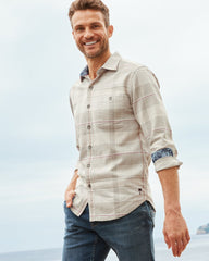 Tommy Bahama | Big & Tall Canyon Beach Pebble Cay Plaid Stretch Flannel Shirt / Feather Down