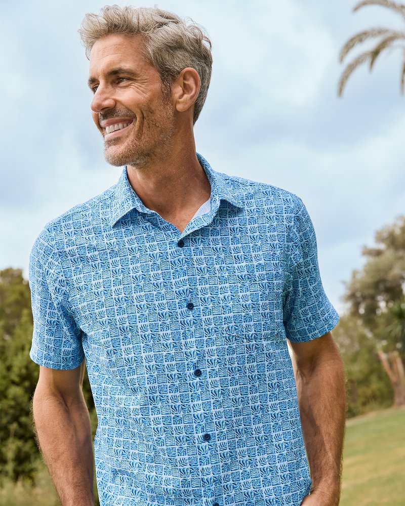Tommy Bahama | Big & Tall Bahama Coast Cozumel Tiles IslandZone® Shirt / Dew Drop
