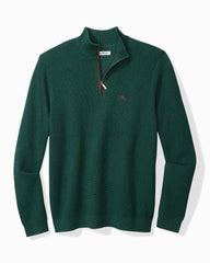 Tommy Bahama | Big & Tall Marlin Luxe Half-Zip Sweater / Seaway Heather