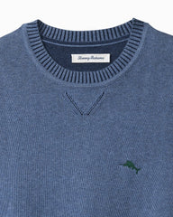 Tommy Bahama | Big & Tall Marlin Luxe Crew Sweater / Dutch Blue Hthr