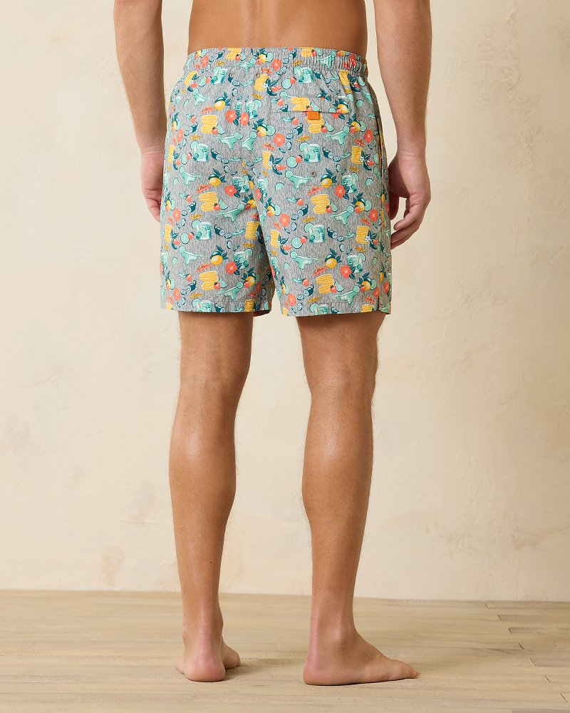 Tommy Bahama | Big & Tall Naples Tales of a Cocktail Swim Trunks / Concrete Grey