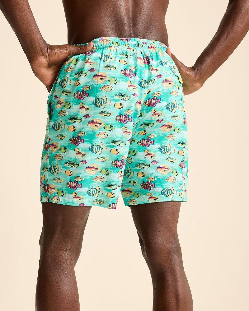 Tommy Bahama | Big & Tall Naples Fintastic Swim Trunks / Kohala Teal