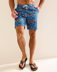Tommy Bahama | Big & Tall Baja Monte Rio Geo Boardshorts / Kingdom Blue