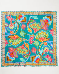 Tommy Bahama | Hypnotic Garden Square Scarf / Blue Spruce