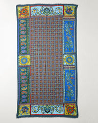 Tommy Bahama | Tile Patch Wrap Scarf / Blue Spruce