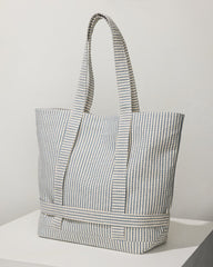 Tommy Bahama | Canvas Traveler Tote / Navy Stripe