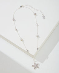 Tommy Bahama | Island Essence Silver Starfish Pearl Necklace / Silver