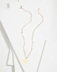Tommy Bahama | Tropical Blooms Hibiscus Pendant Pearl Necklace / Pink