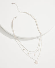 Tommy Bahama | Marco Island Layered Starfish Charm Necklace / Silver