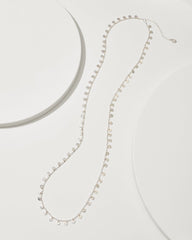 Tommy Bahama | Marco Island Textured Disc Station Necklace / Silver