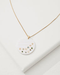 Tommy Bahama | Tidal Treasure Mother of Pearl Disc Pendant Necklace / Gold