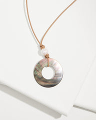 Tommy Bahama | Indigo Shore Grey Shell Pendant Necklace / Gold