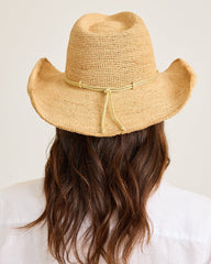 Tommy Bahama | Raffia Crochet Cowboy Hat / Natural/Gold