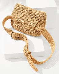 Tommy Bahama | 5-in-1 Raffia Belt Bag / Natural