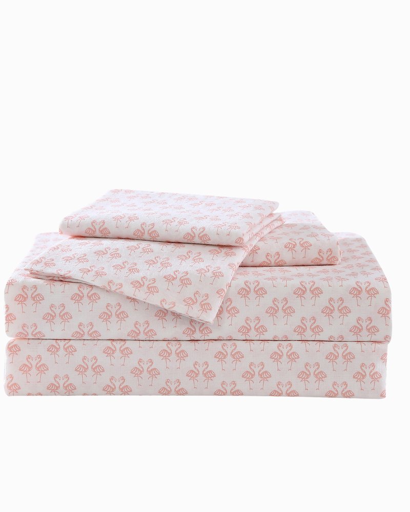 Tommy Bahama | Flamingle 4-Piece King Sheet Set / Pink