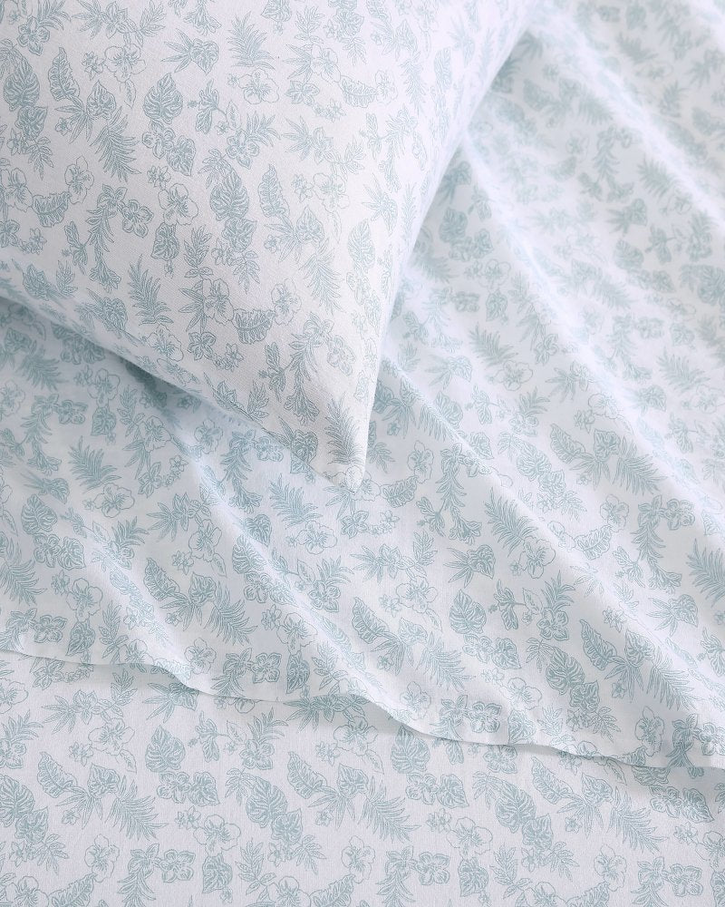 Tommy Bahama | Hibiscus Bloom 4-Piece King Sheet Set / Green