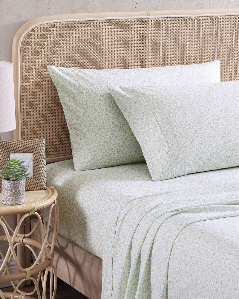 Tommy Bahama | Crane Flower 4-Piece King Sheet Set / Green