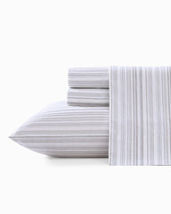 Tommy Bahama | Kahanu Stripe 4-Piece Queen Sheet Set / Grey