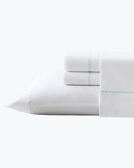 Tommy Bahama | Solid 4-Piece King Sheet Set - Blue / White/Blue